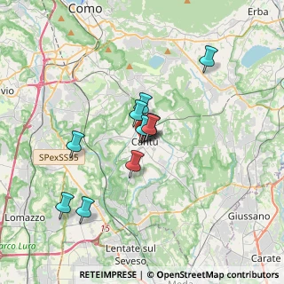 Mappa Piazza Giuseppe Parini, 22063 Cantù CO, Italia (2.57273)