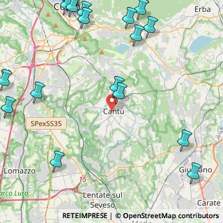 Mappa Piazza Giuseppe Parini, 22063 Cantù CO, Italia (6.6925)