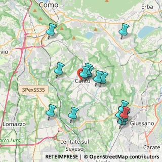 Mappa Piazza G. Parini, 22063 Cantù CO, Italia (3.97333)
