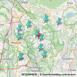 Mappa Piazza Giuseppe Parini, 22063 Cantù CO, Italia (3.92545)