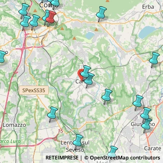 Mappa Piazza G. Parini, 22063 Cantù CO, Italia (6.7675)