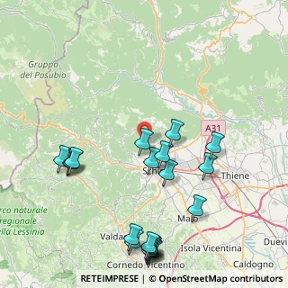 Mappa Via Reghellini, 36015 Schio VI, Italia (9.8335)