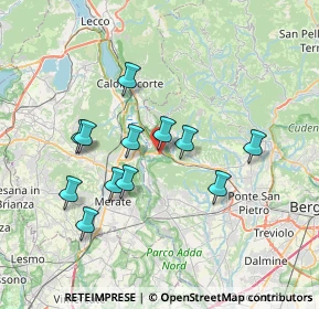 Mappa Via Cà de'Volpi, 24034 Cisano Bergamasco BG, Italia (6.53667)