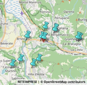 Mappa Via Cà de'Volpi, 24034 Cisano Bergamasco BG, Italia (1.86417)