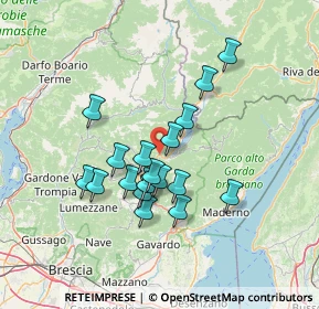 Mappa Via Guglielmo Marconi, 25074 Lavenone BS, Italia (11.64944)