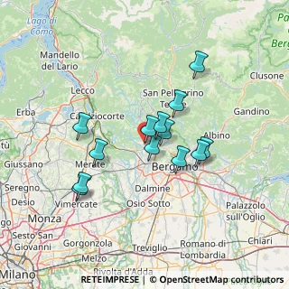 Mappa (in, 24030 Almenno San Bartolomeo BG, Italia (11.4)