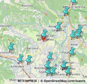 Mappa (in, 24030 Almenno San Bartolomeo BG, Italia (2.71444)