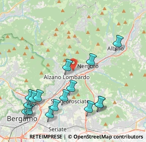 Mappa Via Gioacchino Rossini, 24022 Alzano Lombardo BG, Italia (4.915)