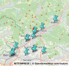 Mappa Via Gioacchino Rossini, 24022 Alzano Lombardo BG, Italia (4.38357)