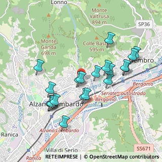 Mappa Via Gioacchino Rossini, 24022 Alzano Lombardo BG, Italia (0.9155)