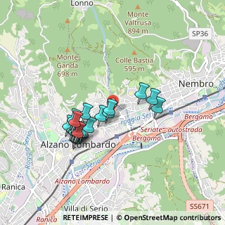 Mappa Via Gioacchino Rossini, 24022 Alzano Lombardo BG, Italia (0.772)