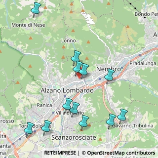 Mappa Via Gioacchino Rossini, 24022 Alzano Lombardo BG, Italia (2.34167)