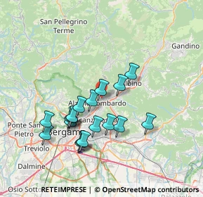 Mappa Via Gioacchino Rossini, 24022 Alzano Lombardo BG, Italia (6.585)