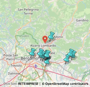 Mappa Via Gioacchino Rossini, 24022 Alzano Lombardo BG, Italia (6.85417)