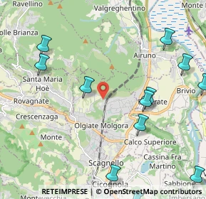 Mappa Via alle Scuole, 23887 Olgiate Molgora LC, Italia (2.94077)
