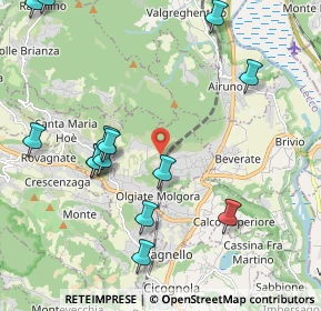 Mappa Via alle Scuole, 23887 Olgiate Molgora LC, Italia (2.41071)