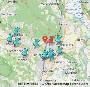 Mappa Via alle Scuole, 23887 Olgiate Molgora LC, Italia (1.71833)