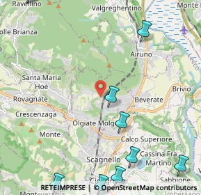 Mappa Via alle Scuole, 23887 Olgiate Molgora LC, Italia (3.39)