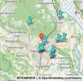 Mappa Via alle Scuole, 23887 Olgiate Molgora LC, Italia (1.54545)