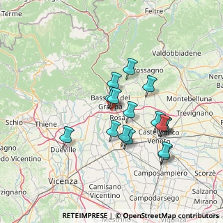 Mappa Via Cà Dolfin, 36061 Rosà VI, Italia (12.33)