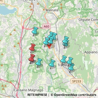Mappa Via dei Platani, 21043 Castiglione Olona VA, Italia (3.02667)