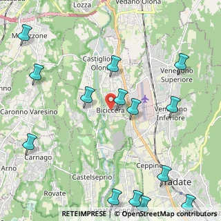 Mappa Via dei Platani, 21043 Castiglione Olona VA, Italia (2.88714)