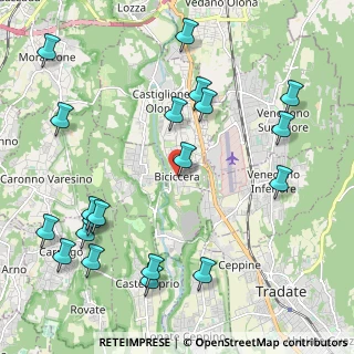 Mappa Via dei Platani, 21043 Castiglione Olona VA, Italia (2.6055)