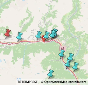 Mappa Frazione Banchet, 11024 Pontey AO, Italia (7.47692)