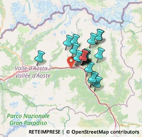 Mappa Frazione Banchet, 11024 Pontey AO, Italia (8.4795)