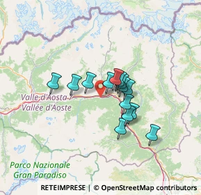 Mappa Frazione Banchet, 11024 Pontey AO, Italia (9.06571)