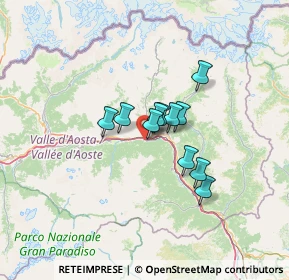 Mappa Frazione Banchet, 11024 Pontey AO, Italia (8.27909)