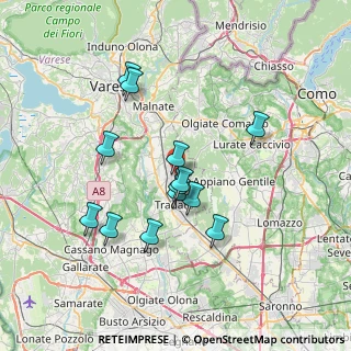 Mappa Via Fratelli Cairoli, 21040 Venegono Inferiore VA, Italia (6.34692)