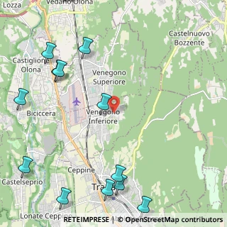 Mappa Via Fratelli Cairoli, 21040 Venegono Inferiore VA, Italia (3.32333)