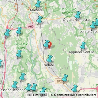 Mappa Via Fratelli Cairoli, 21040 Venegono Inferiore VA, Italia (6.9985)