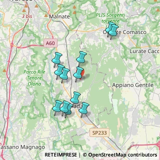 Mappa Via Fratelli Cairoli, 21040 Venegono Inferiore VA, Italia (3.3975)
