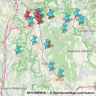 Mappa Via Fratelli Cairoli, 21040 Venegono Inferiore VA, Italia (5.057)