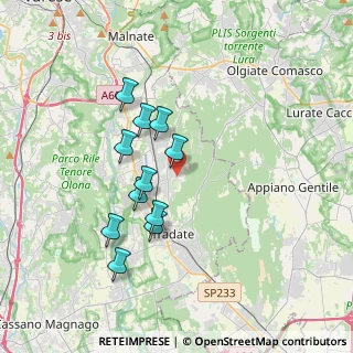 Mappa Via Fratelli Cairoli, 21040 Venegono Inferiore VA, Italia (3.10727)