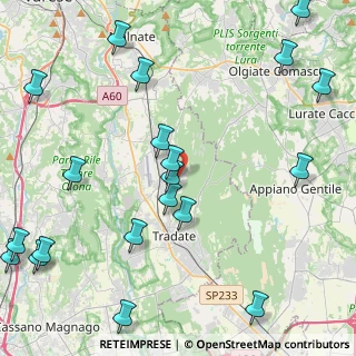 Mappa Via Fratelli Cairoli, 21040 Venegono Inferiore VA, Italia (5.8145)