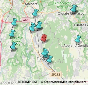Mappa Via Fratelli Bandiera, 21040 Venegono Inferiore VA, Italia (4.32167)