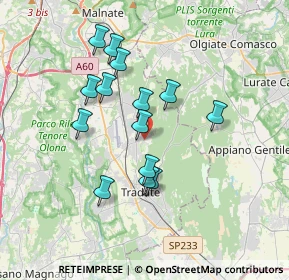 Mappa Via Fratelli Bandiera, 21040 Venegono Inferiore VA, Italia (3.10071)