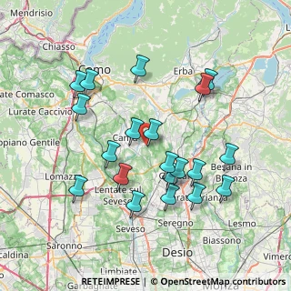 Mappa Via A. Boito, 22063 Cantù CO, Italia (7.388)