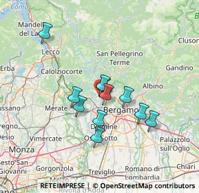Mappa Via Celino, 24030 Almenno San Bartolomeo BG, Italia (10.55545)