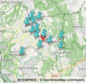 Mappa Via Palladio Andrea, 22063 Cantù CO, Italia (1.44714)