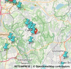 Mappa Via Palladio Andrea, 22063 Cantù CO, Italia (6.113)