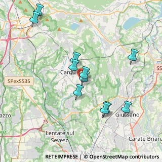 Mappa Via A. Palladio, 22063 Cantù CO, Italia (3.79273)