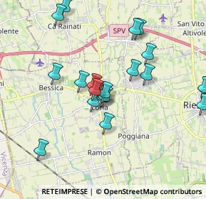 Mappa Via S. Pio X, 31037 Loria TV, Italia (1.884)