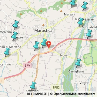 Mappa Via Decimo Vaccari, 36063 Marostica VI, Italia (3.23167)