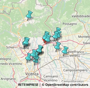 Mappa Via Decimo Vaccari, 36063 Marostica VI, Italia (10.77)