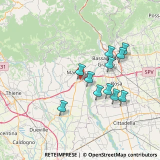 Mappa Via Decimo Vaccari, 36063 Marostica VI, Italia (6.78636)