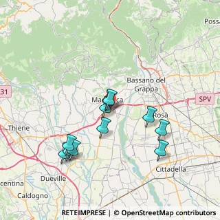 Mappa Via Decimo Vaccari, 36063 Marostica VI, Italia (6.89182)